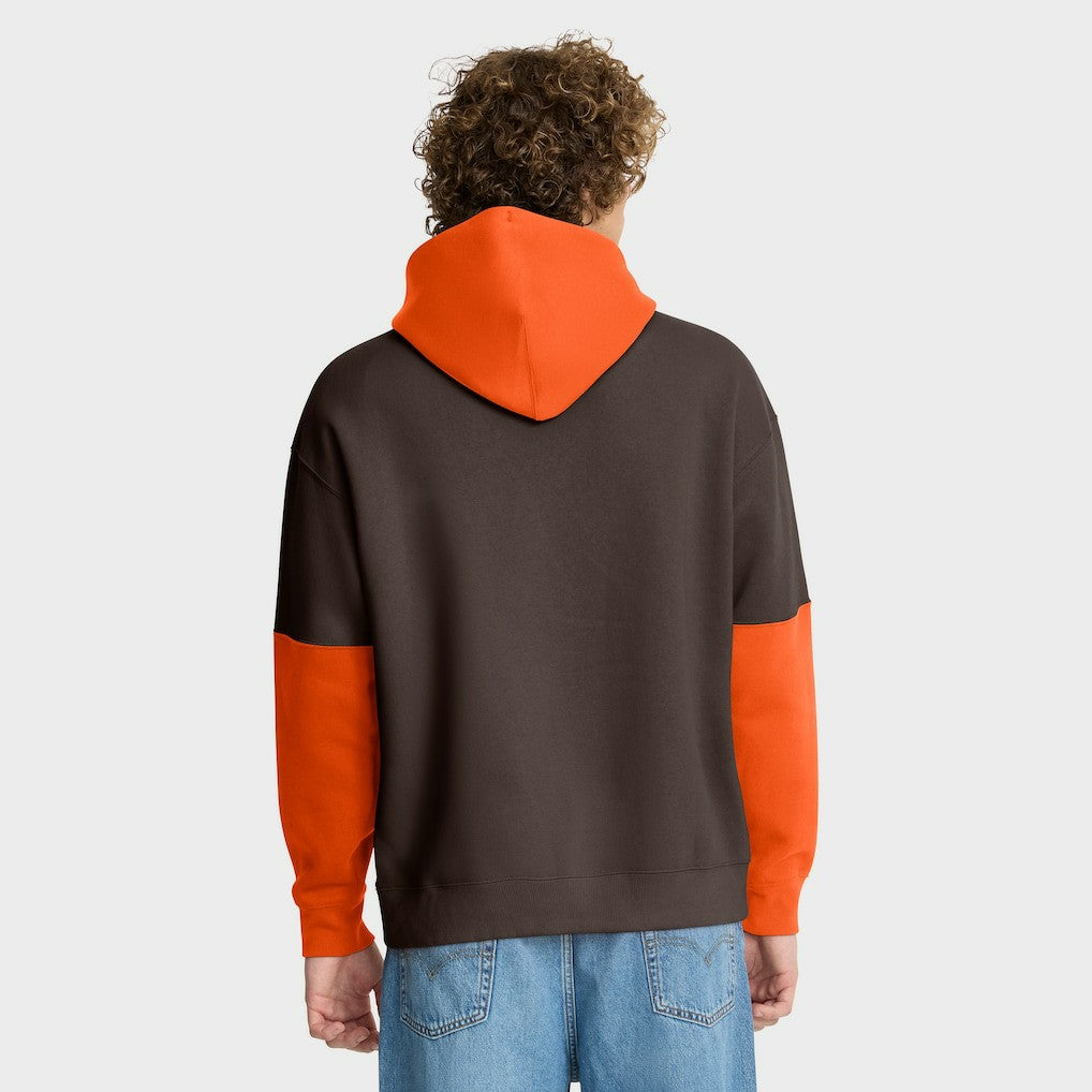 Fanatics Cleveland Browns Helmet Retro Pullover Hoodie Brown