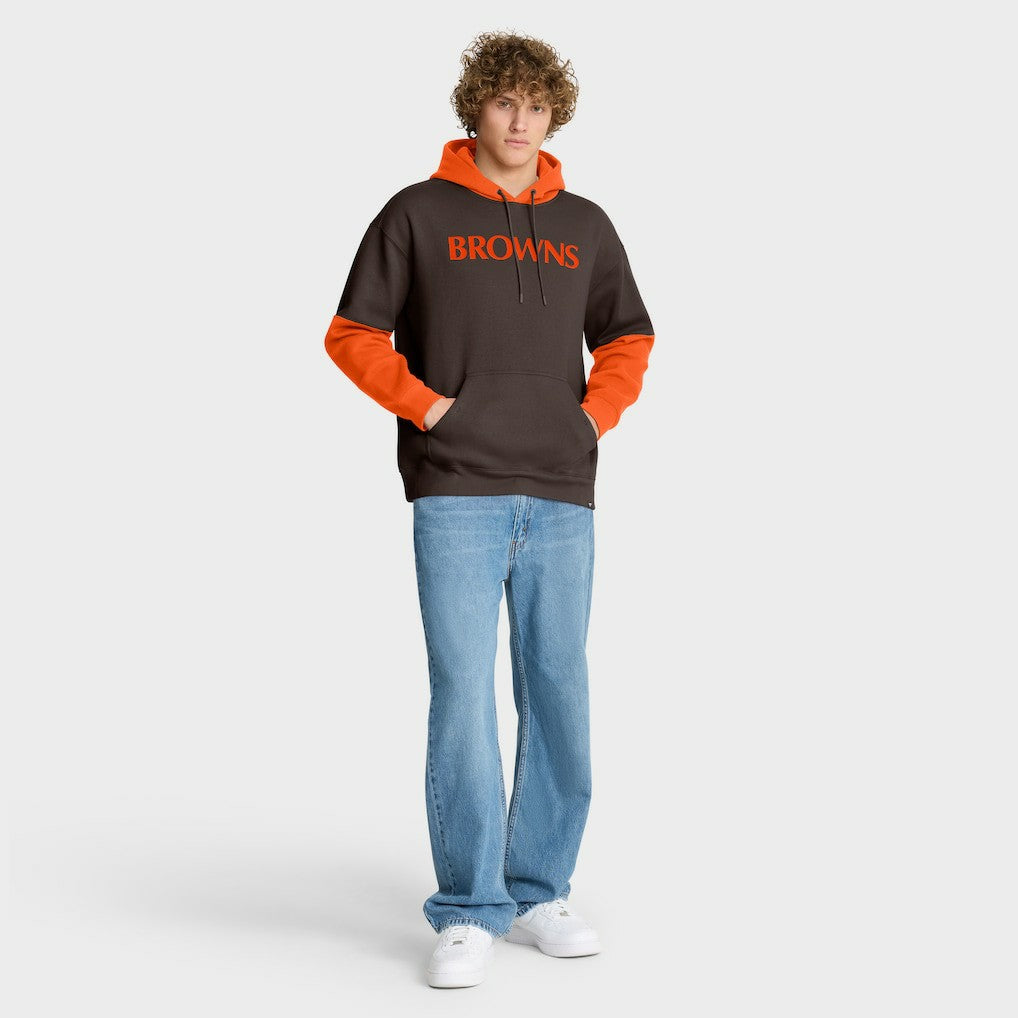 Fanatics Cleveland Browns Helmet Retro Pullover Hoodie Brown