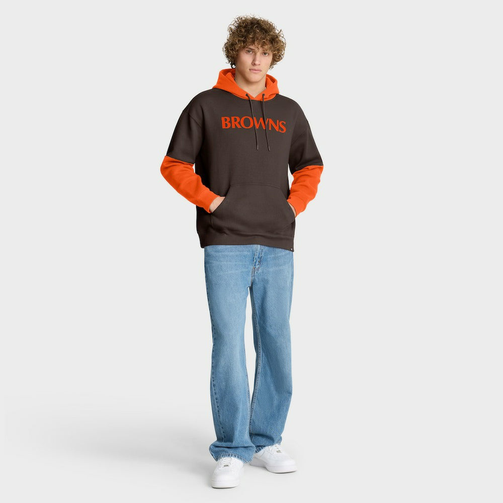 Fanatics Cleveland Browns Helmet Retro Pullover Hoodie Brown