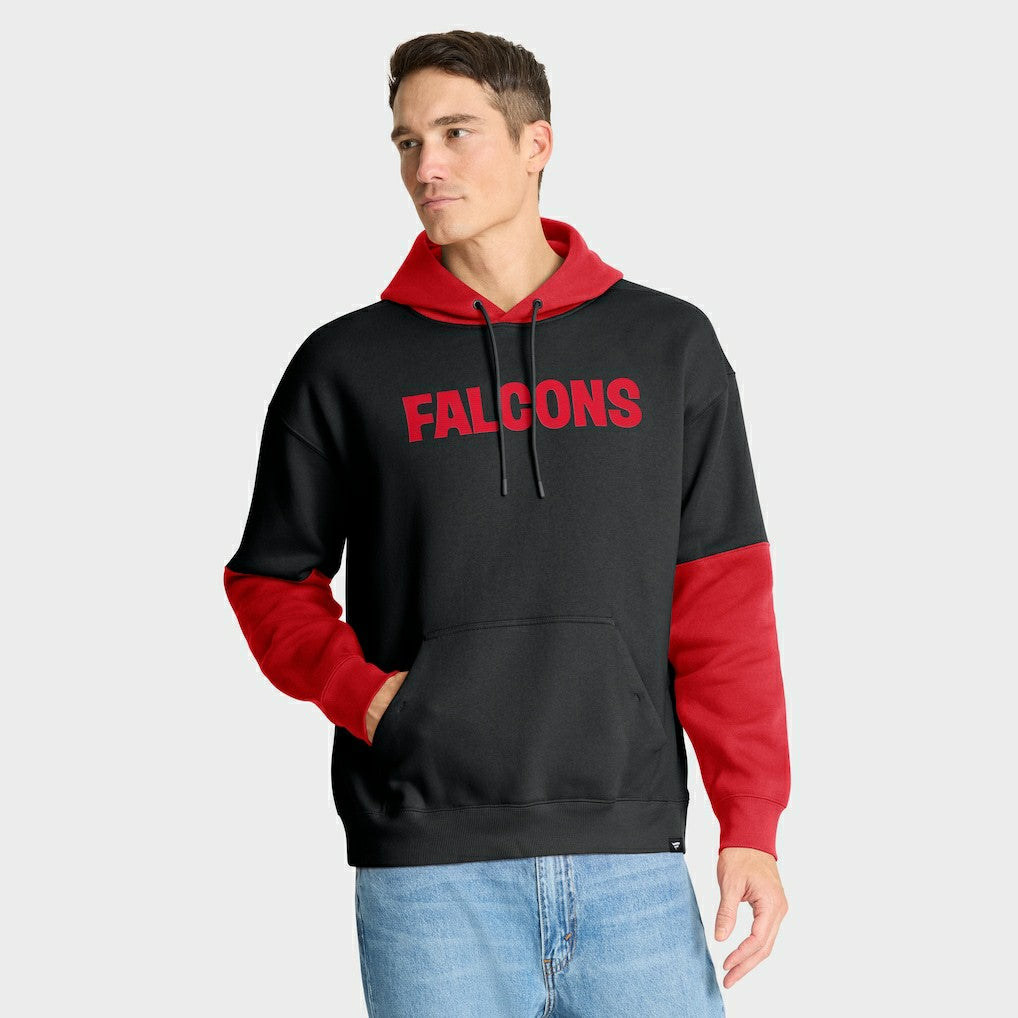 Fanatics Atlanta Falcons Helmet Retro Pullover Hoodie Black