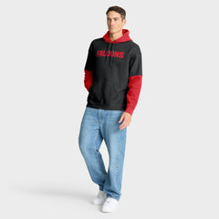 Fanatics Atlanta Falcons Helmet Retro Pullover Hoodie Black