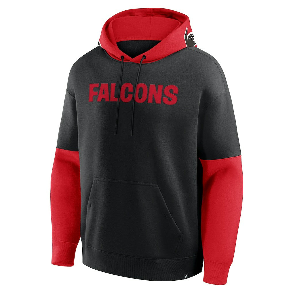 Fanatics Atlanta Falcons Helmet Retro Pullover Hoodie Black