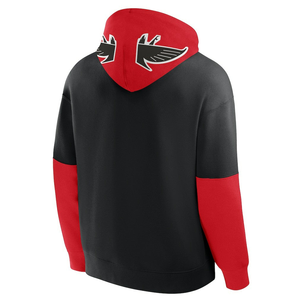 Fanatics Atlanta Falcons Helmet Retro Pullover Hoodie Black