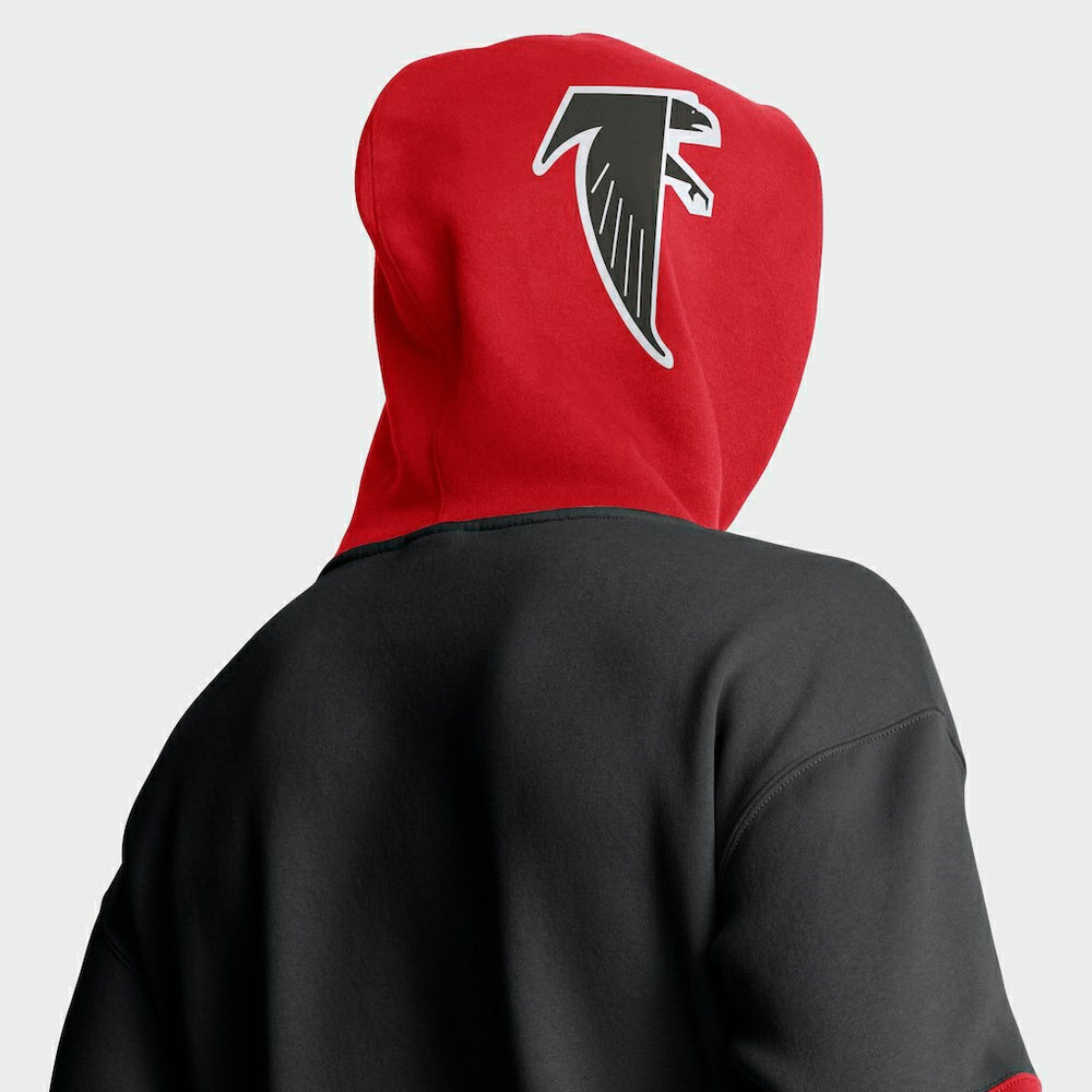 Fanatics Atlanta Falcons Helmet Retro Pullover Hoodie Black