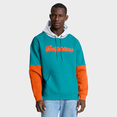 Fanatics Miami Dolphins Helmet Retro Pullover Hoodie Aqua