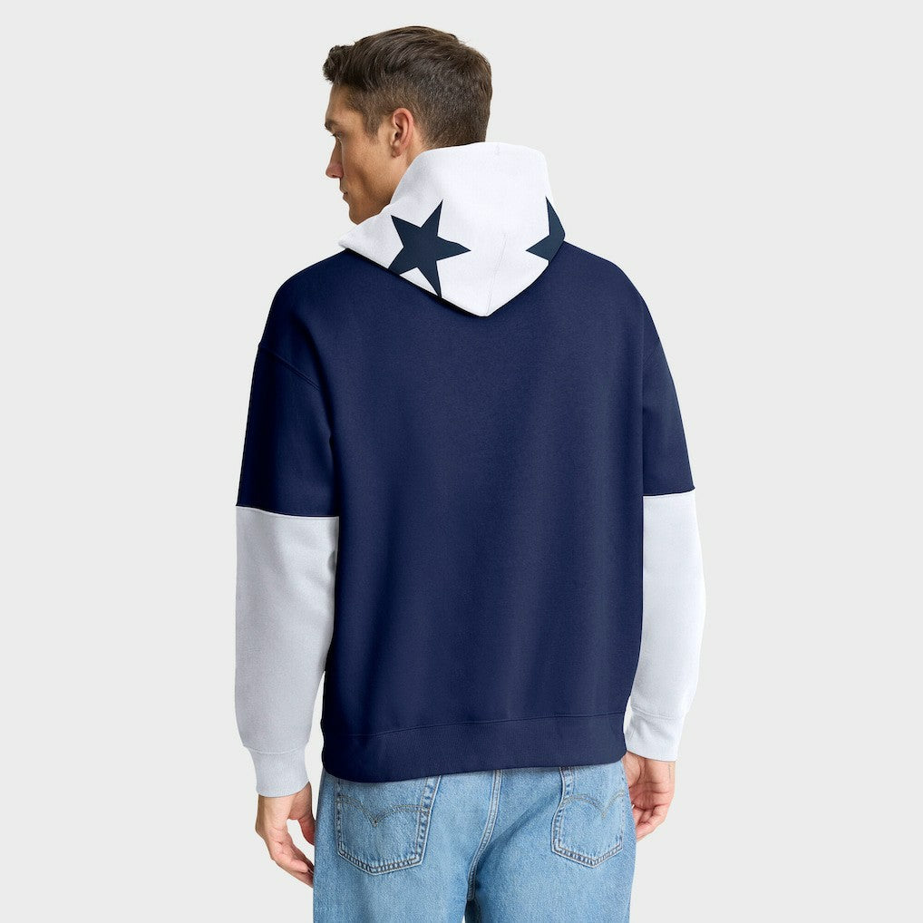 Fanatics Dallas Cowboys Helmet Retro Pullover Hoodie Navy