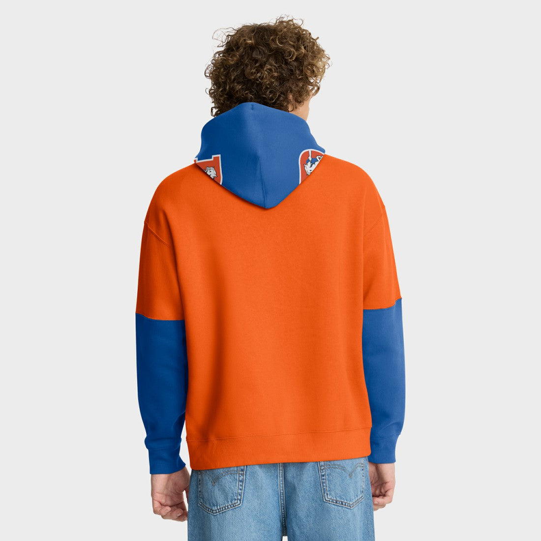 Fanatics Denver Broncos Helmet Retro Pullover Hoodie Orange