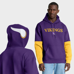 Fanatics Minnesota Vikings Helmet Retro Pullover Hoodie Purple