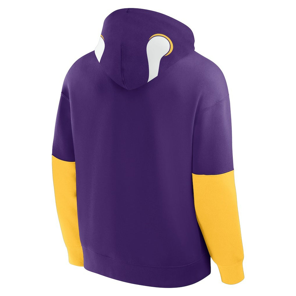 Fanatics Minnesota Vikings Helmet Retro Pullover Hoodie Purple