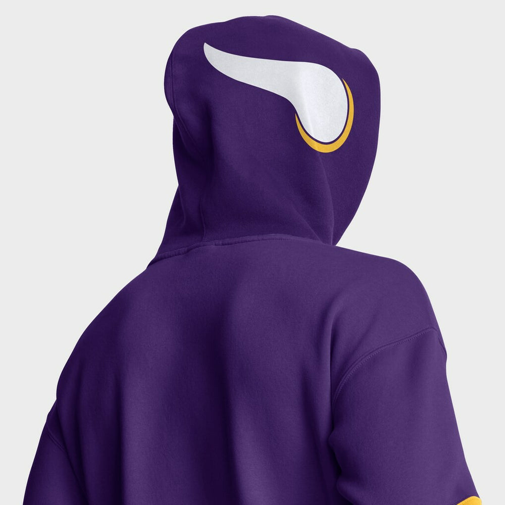 Fanatics Minnesota Vikings Helmet Retro Pullover Hoodie Purple