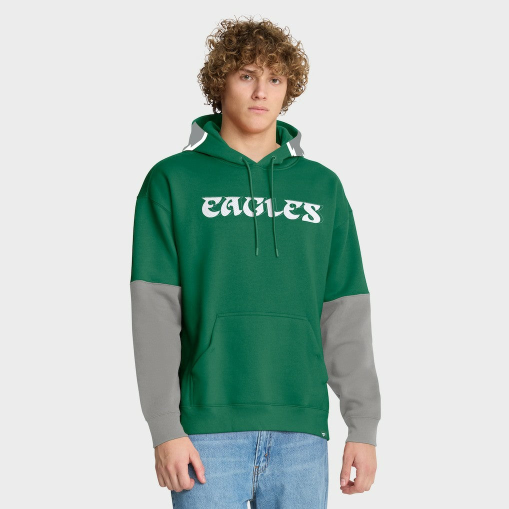 Fanatics Philadelphia Eagles Helmet Retro Pullover Hoodie Kelly Green