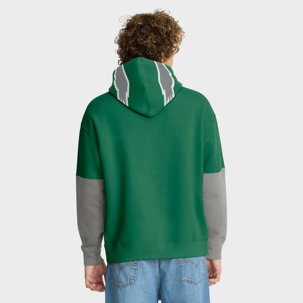 Fanatics Philadelphia Eagles Helmet Retro Pullover Hoodie Kelly Green
