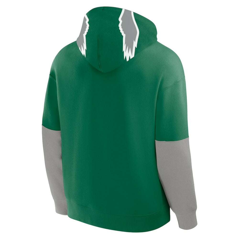 Fanatics Philadelphia Eagles Helmet Retro Pullover Hoodie Kelly Green