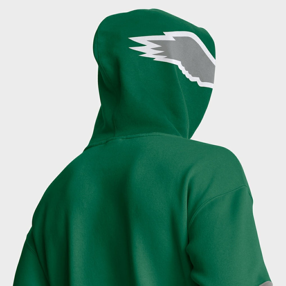 Fanatics Philadelphia Eagles Helmet Retro Pullover Hoodie Kelly Green