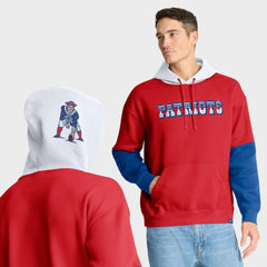 Fanatics New England Patriots Helmet Retro Pullover Hoodie Red