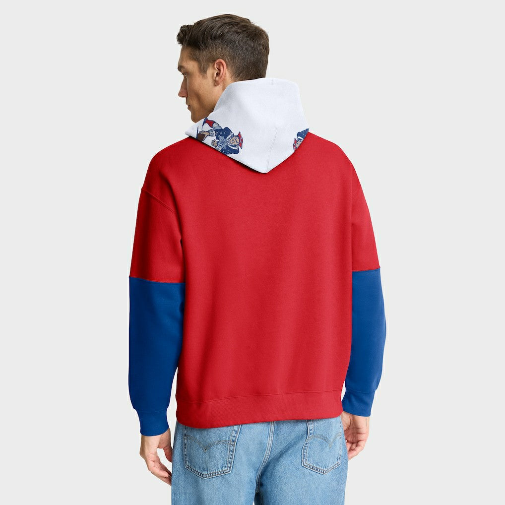 Fanatics New England Patriots Helmet Retro Pullover Hoodie Red
