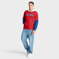 Fanatics New England Patriots Helmet Retro Pullover Hoodie Red