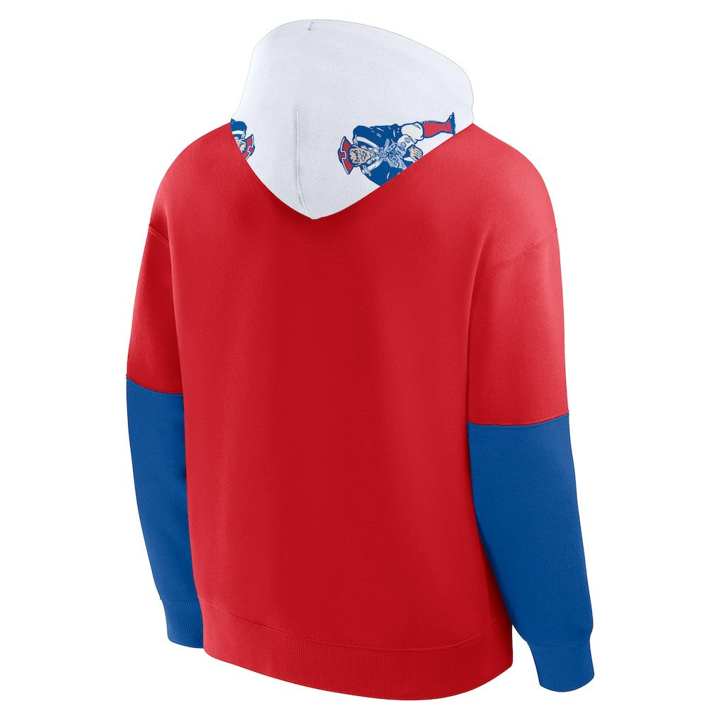 Fanatics New England Patriots Helmet Retro Pullover Hoodie Red