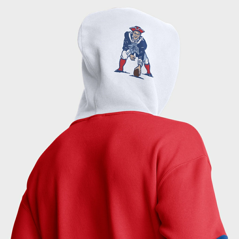 Fanatics New England Patriots Helmet Retro Pullover Hoodie Red