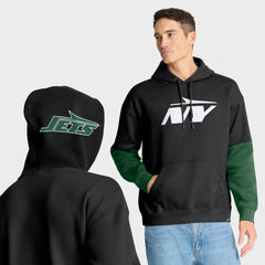 Fanatics New York Jets Helmet Alt Pullover Hoodie Black