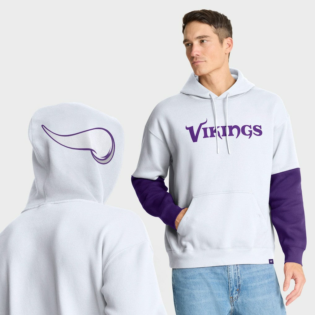 Fanatics Minnesota Vikings Helmet Alt Pullover Hoodie White