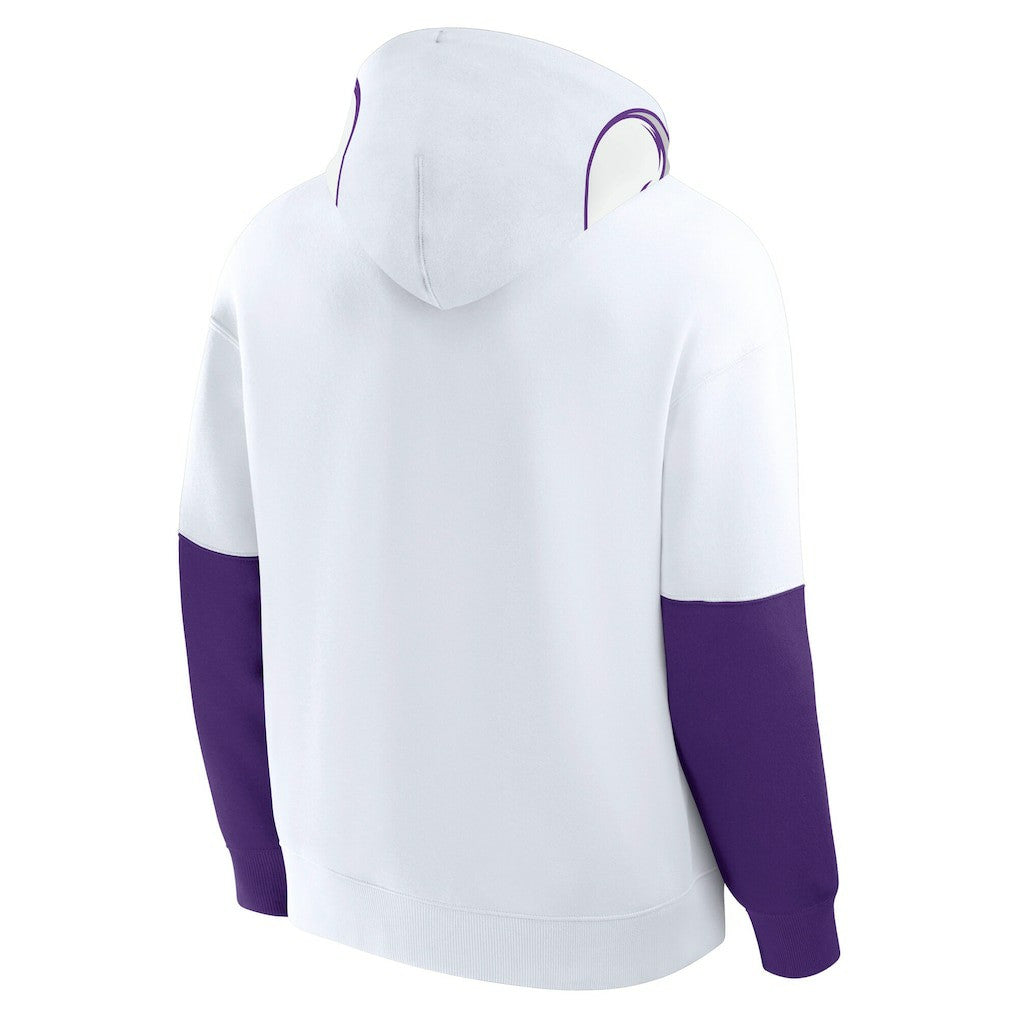 Fanatics Minnesota Vikings Helmet Alt Pullover Hoodie White