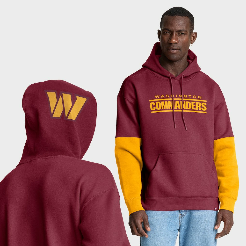 Fanatics Washington Commanders Helmet Pullover Hoodie Burgundy