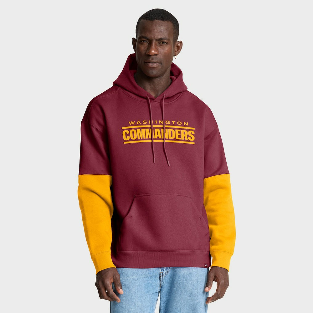 Fanatics Washington Commanders Helmet Pullover Hoodie Burgundy