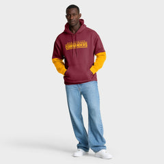 Fanatics Washington Commanders Helmet Pullover Hoodie Burgundy