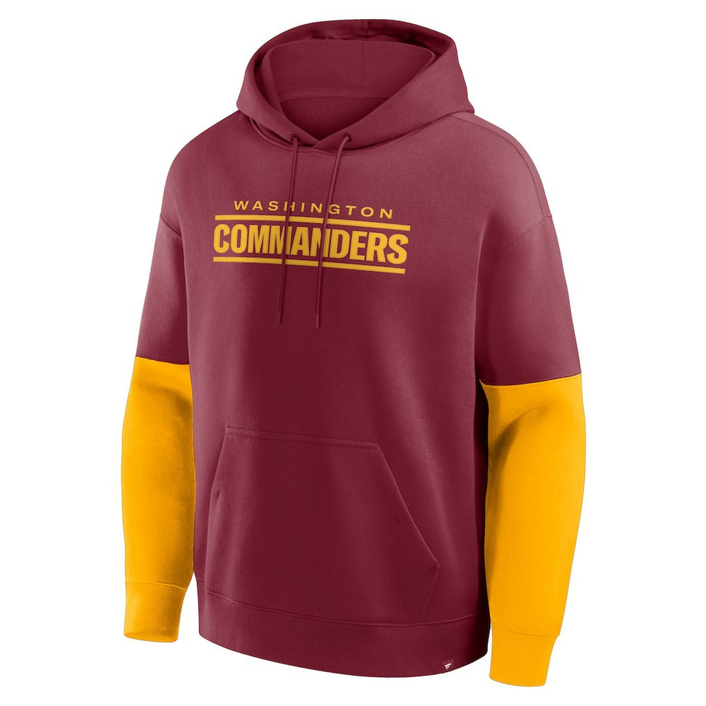 Fanatics Washington Commanders Helmet Pullover Hoodie Burgundy