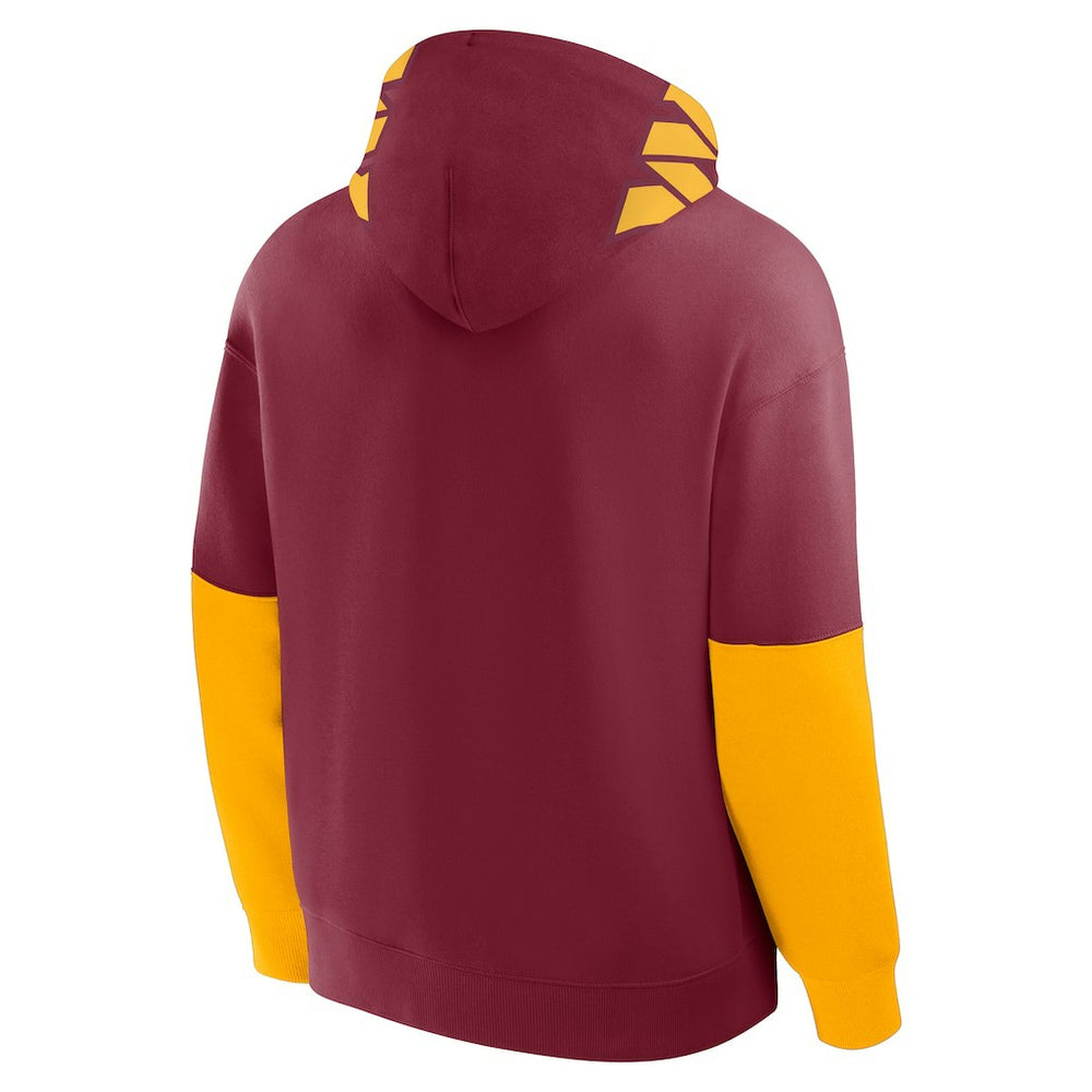 Fanatics Washington Commanders Helmet Pullover Hoodie Burgundy