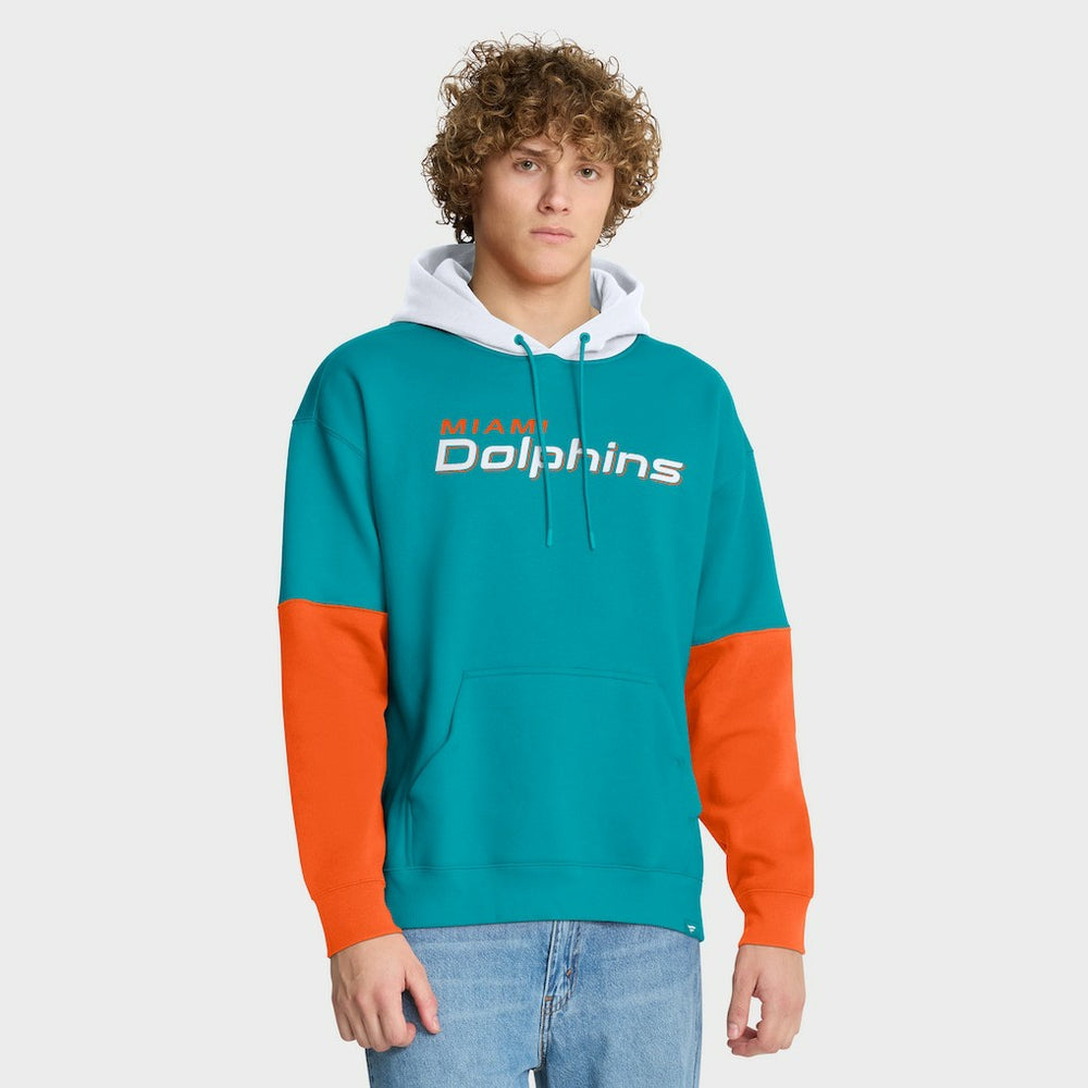 Fanatics Miami Dolphins Helmet Pullover Hoodie Aqua