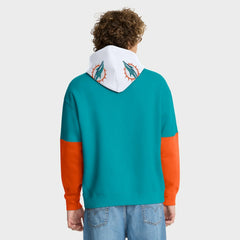 Fanatics Miami Dolphins Helmet Pullover Hoodie Aqua
