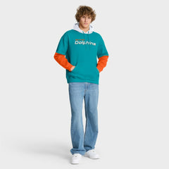 Fanatics Miami Dolphins Helmet Pullover Hoodie Aqua