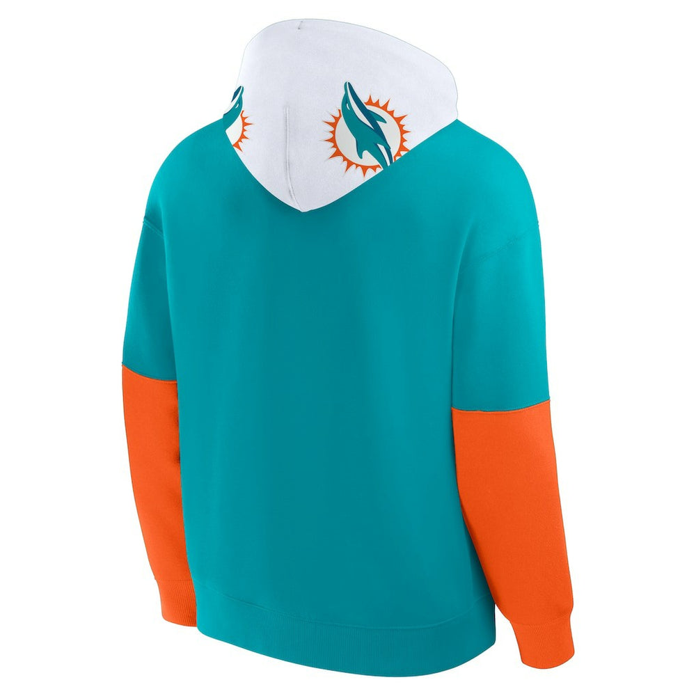 Fanatics Miami Dolphins Helmet Pullover Hoodie Aqua