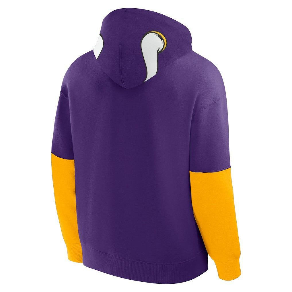 Fanatics Minnesota Vikings Helmet Pullover Hoodie Purple
