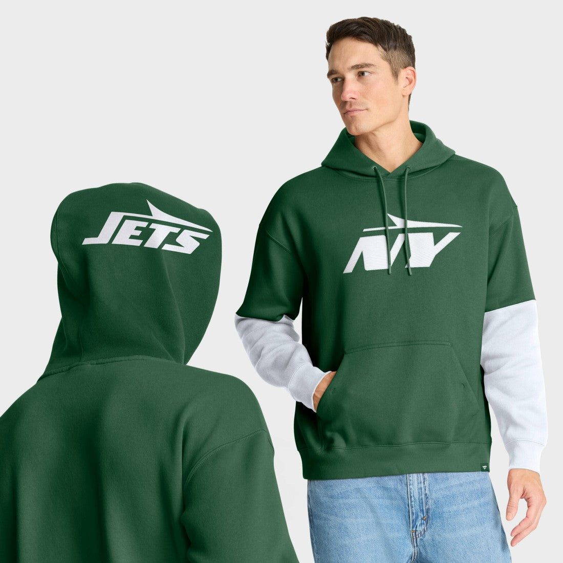 Fanatics New York Jets Helmet Pullover Hoodie Green