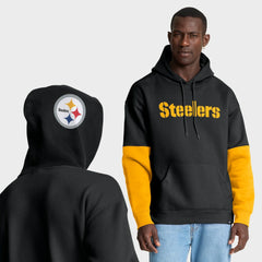 Fanatics Pittsburgh Steelers Helmet Pullover Hoodie Black