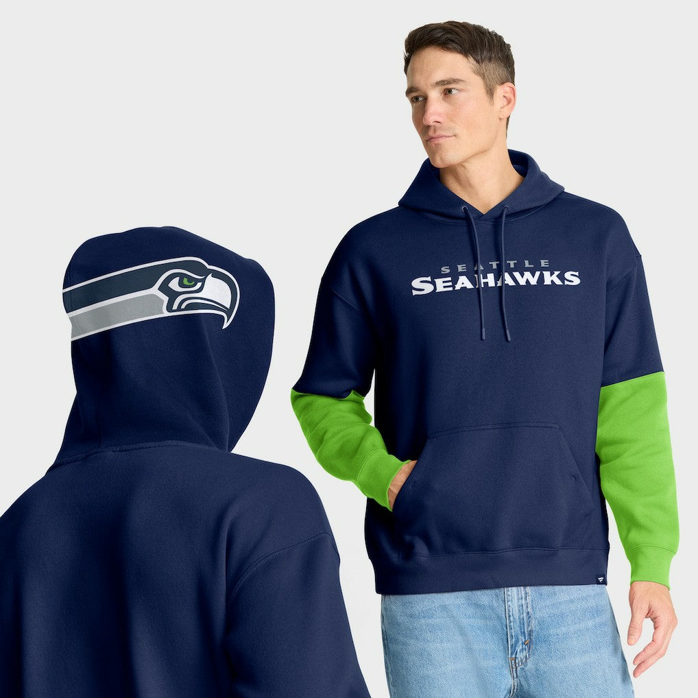 Fanatics Seattle Seahawks Helmet Pullover Hoodie College Navy