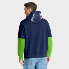 Fanatics Seattle Seahawks Helmet Pullover Hoodie College Navy