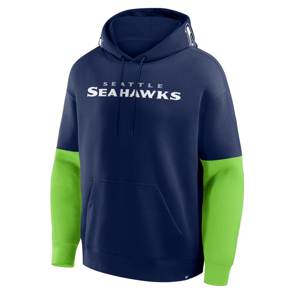 Fanatics Seattle Seahawks Helmet Pullover Hoodie College Navy