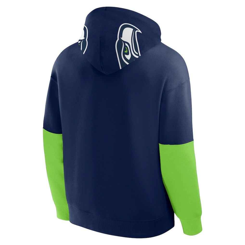 Fanatics Seattle Seahawks Helmet Pullover Hoodie College Navy