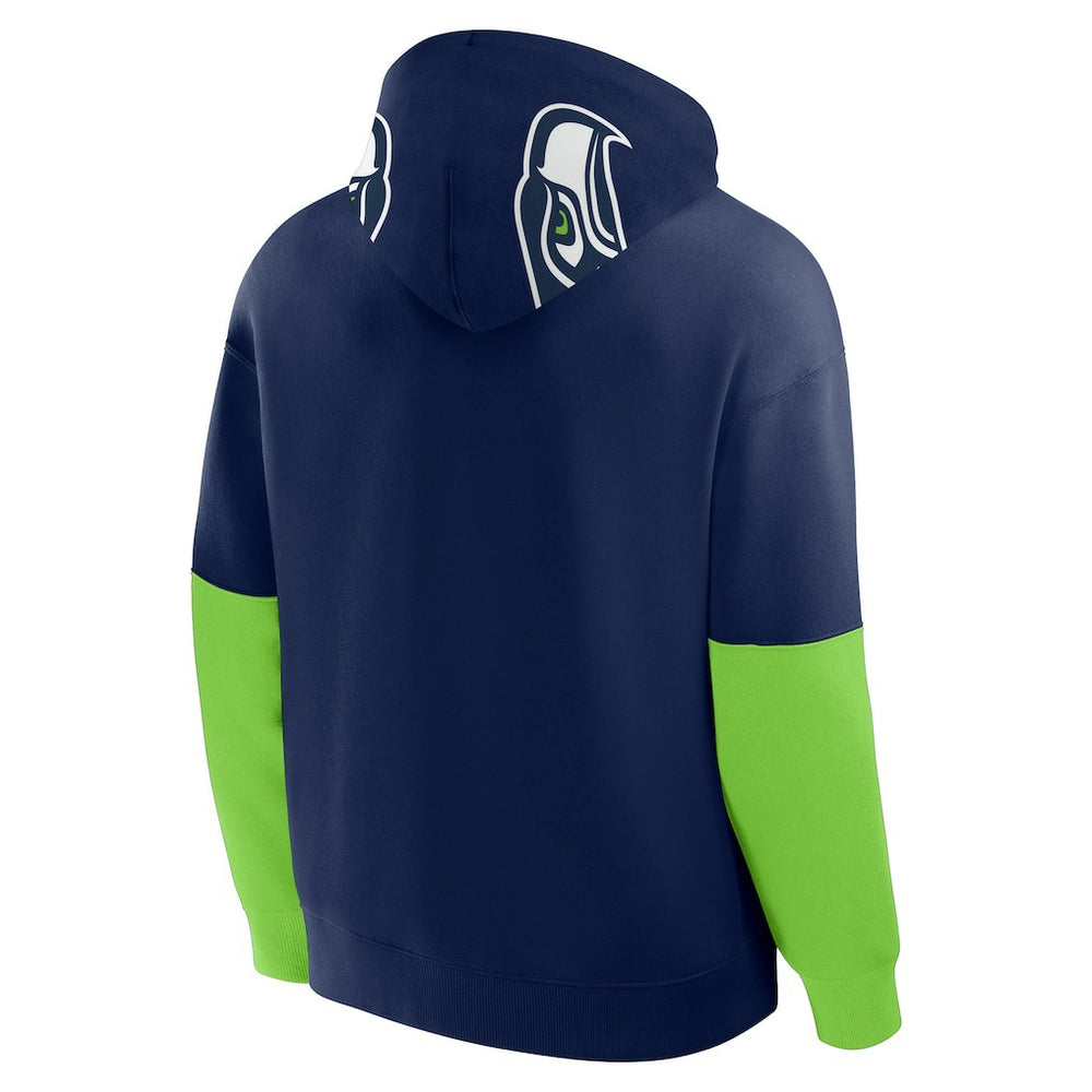 Fanatics Seattle Seahawks Helmet Pullover Hoodie College Navy
