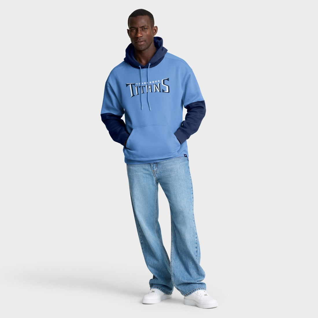 Fanatics Tennessee Titans Helmet Pullover Hoodie Light Blue