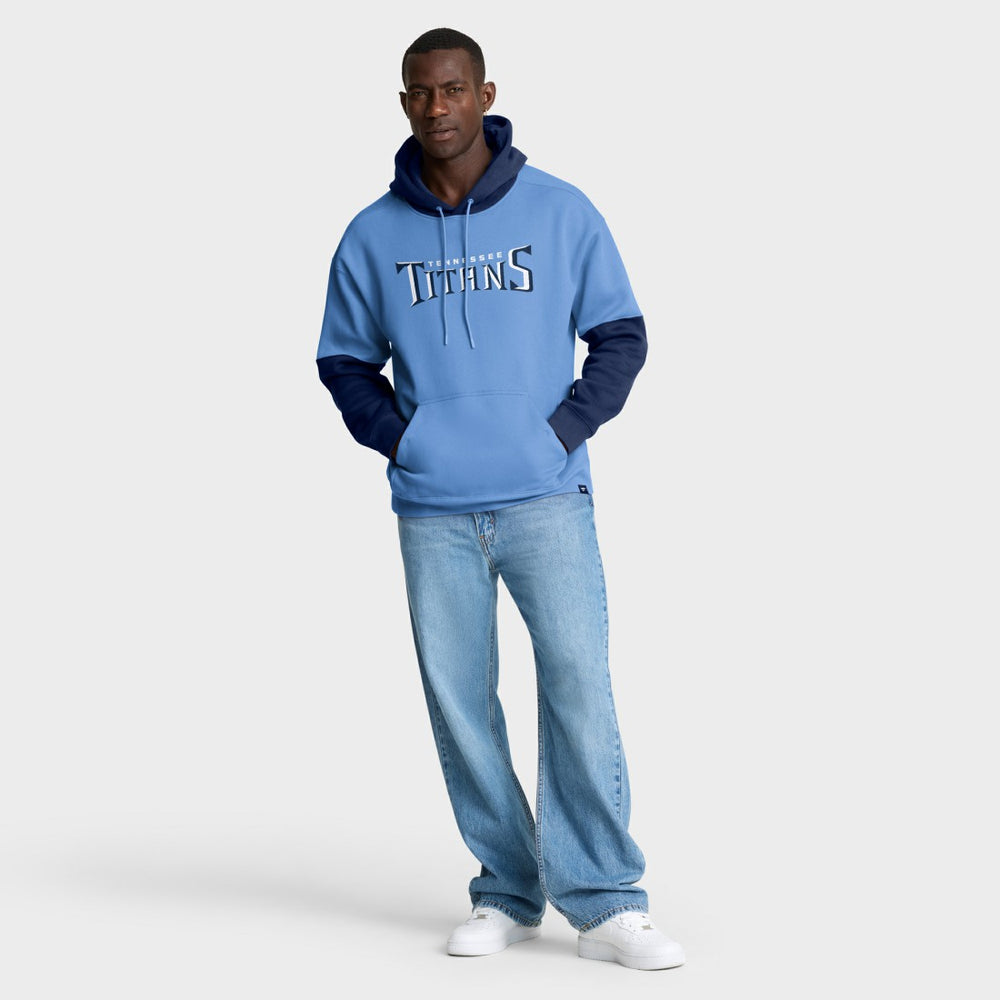 Fanatics Tennessee Titans Helmet Pullover Hoodie Light Blue