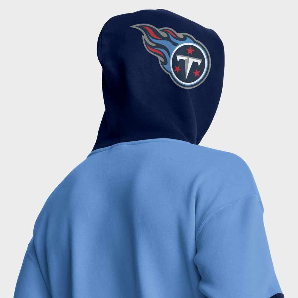 Fanatics Tennessee Titans Helmet Pullover Hoodie Light Blue