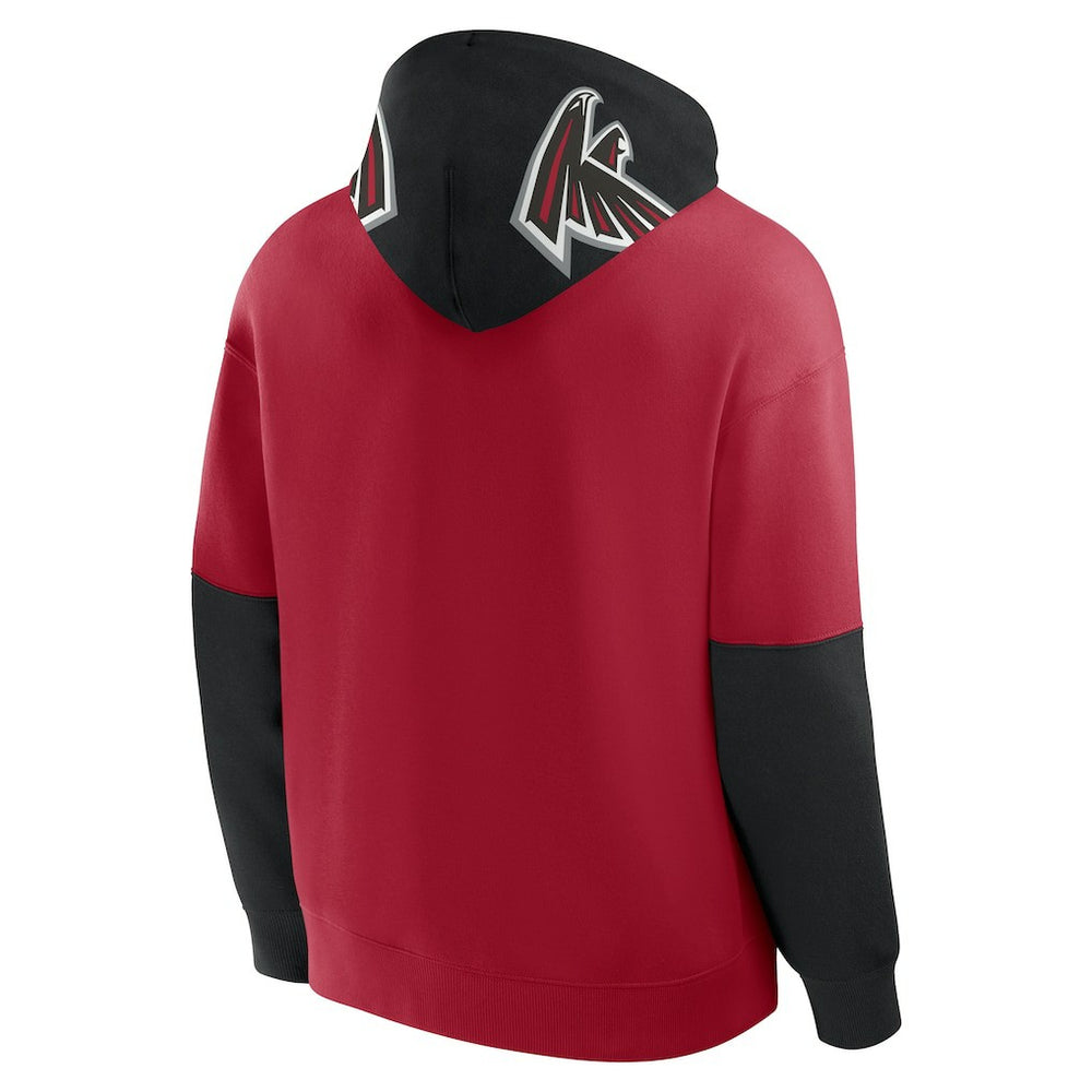 Fanatics Atlanta Falcons Helmet Pullover Hoodie Red