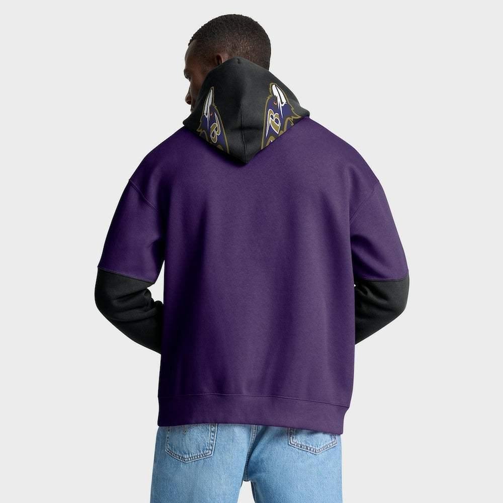 Fanatics Baltimore Ravens Helmet Pullover Hoodie Purple