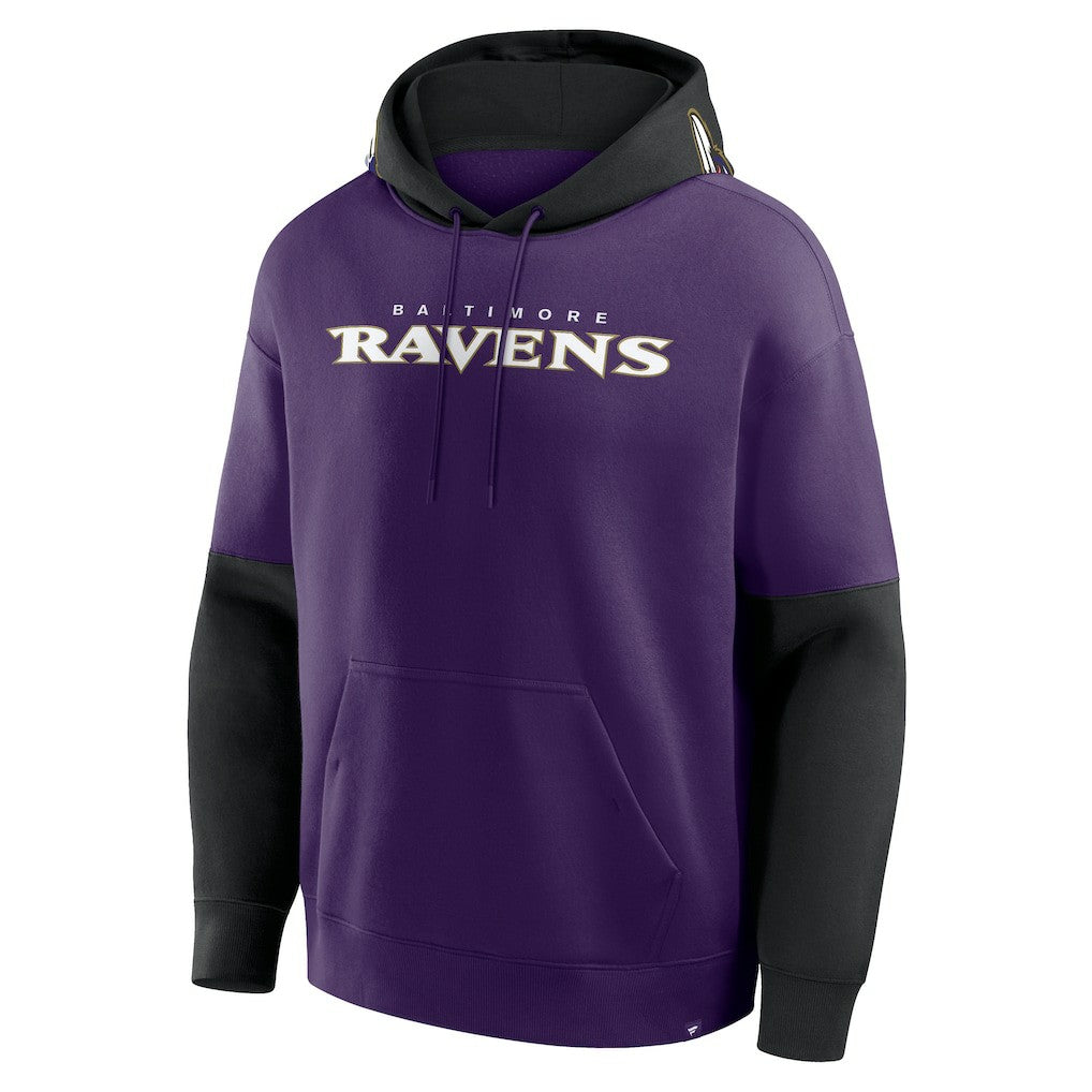 Fanatics Baltimore Ravens Helmet Pullover Hoodie Purple