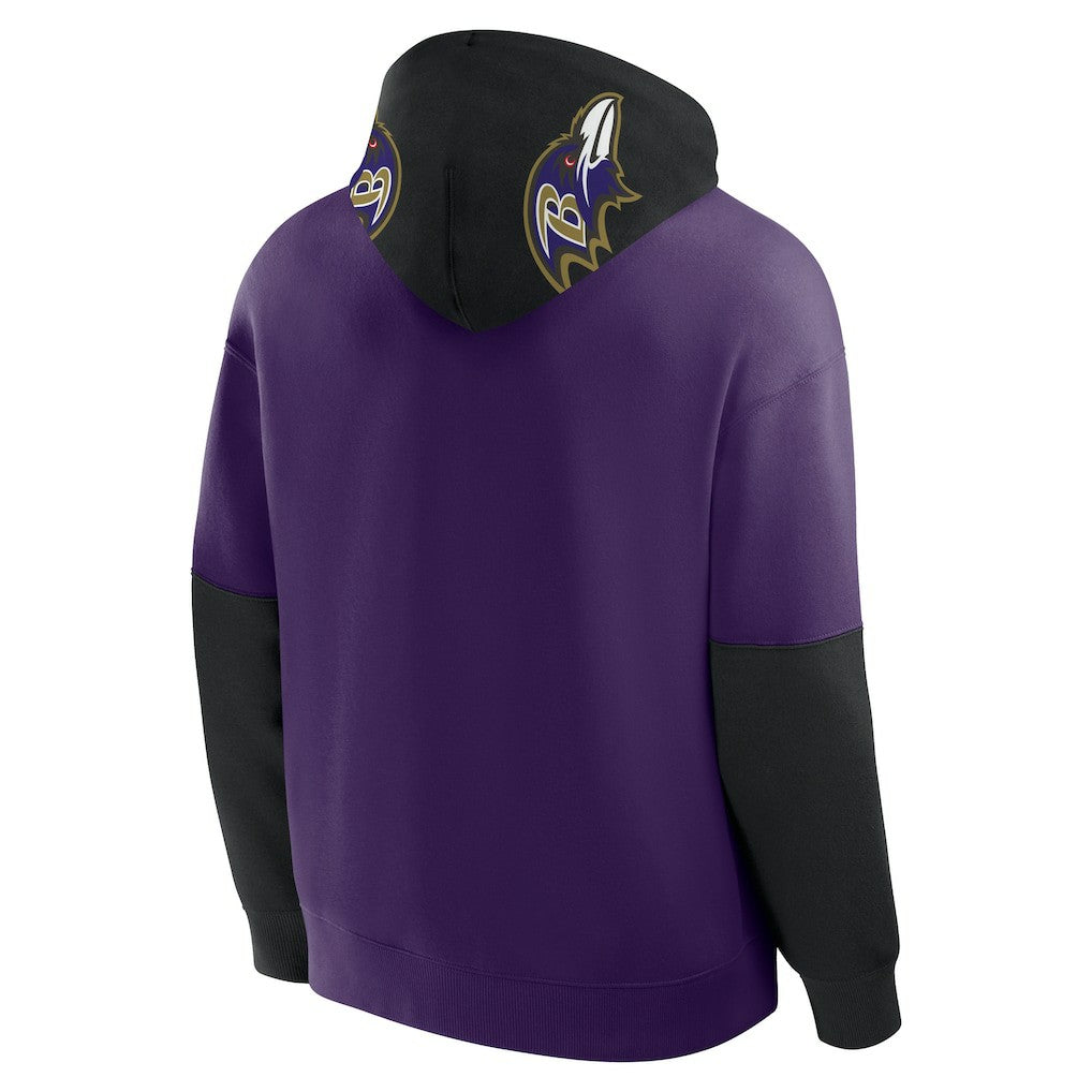 Fanatics Baltimore Ravens Helmet Pullover Hoodie Purple